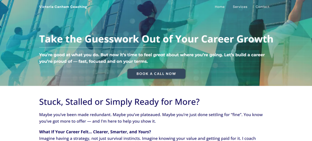 Victoria Canham Coaching homepage