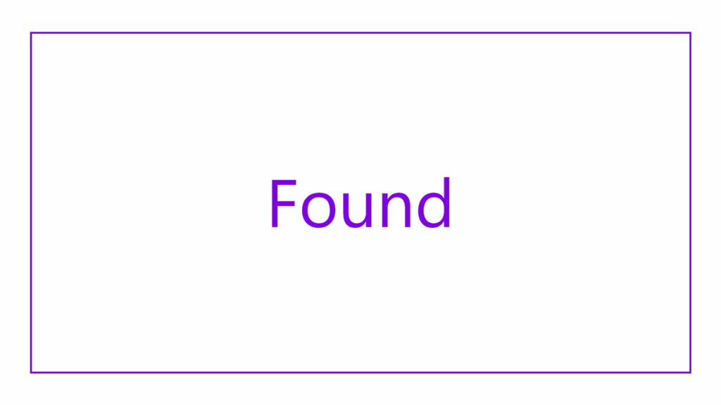found